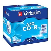 VERBATIM CD-R AZO (10-Pack)Jewel/Crystal/DLP/52x/700MB