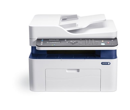BAZAR - Xerox WorkCentre 3025Ni, ČB A4, 20PPM, GDI, USB, FAX, ADF, Lan, Wifi, 128MB, Apple AirPrint, Rozbaleno, komplet