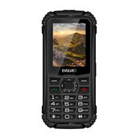 EVOLVEO StrongPhone Q1, vodotěsný odolný Dual SIM telefon, černý