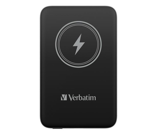 Bazar- VERBATIM Powerbanka Charge 'n' Go, Magnetická, 10000 mAh, USB-C, Černá Rozbaleno