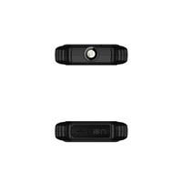 EVOLVEO StrongPhone Q1, vodotěsný odolný Dual SIM telefon, černo-oranžový