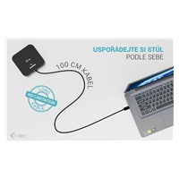 i-tec USB-C Dual HDMI Docking Station with Power Delivery 100W + i-tec Universal Charger 100W