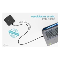 i-tec USB-C DP Dual HDMI Docking Station, Power Delivery 100W