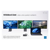 i-tec USB-C DP Dual HDMI Docking Station, PD 100W + Universal Charger 100W