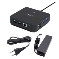 i-tec USB-C DP Dual HDMI Docking Station, PD 100W + Universal Charger 100W