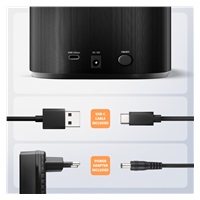 AXAGON ADSA-SC, stacja dokująca USB-C 5Gbps dla 2× SATA 6G 2.5"/3.5" SSD/HDD z funkcją klonowania