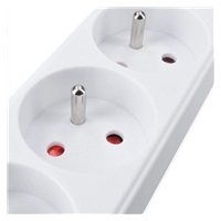 Solight prodlužovací přívod 3m, 3 zásuvky, 16A/3680W, PVC, bílý