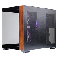 Cooler Master case Elite 481 Wood, mATX, Průhledná bočnice, 3x 120mm ARGB Fan, Černá