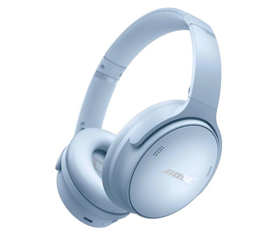 Bose QuietComfort sluchátka, bezdrátová, přes hlavu, USB-C, ANC, světle modrá