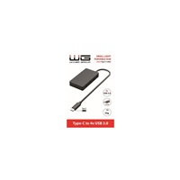 WG - HUB Type-C na 4x USB-A, USB 3.0, 5Gbps, černá