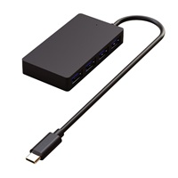 WG - HUB Type-C na 4x USB-A, USB 3.0, 5Gbps, černá