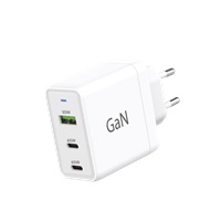 WG - Síťová nabíječka GaN 3x USB, 1x USB-A 30W + 2x USB-C 65W, bílá