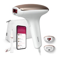 Philips Lumea IPL 7000 Series epilátor, zastřihovač HP6388, aplikace, 2 nástavce