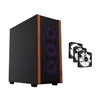 1stCOOL skříň G6 Noble, Mid Tower, ATX, AU, 3x 120mm Fan, Černá
