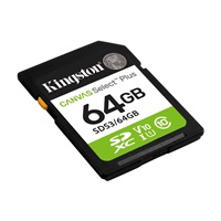 Kingston SDXC karta 64GB Canvas Select Plus, U1, V10, A1