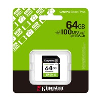 Kingston SDXC karta 64GB Canvas Select Plus, U1, V10, A1