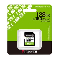 Kingston SDXC karta 128GB Canvas Select Plus, U1, V10, A1