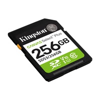 Kingston SDXC karta 256GB Canvas Select Plus, U1, V10, A1