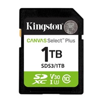 Kingston SDXC karta 1TB Canvas Select Plus, U1, V10, A1