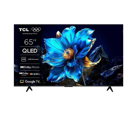TCL 65" TV, QLED, 4K Ultra HD, HDR, Google TV, LAN, Wi-Fi, HDMI, Chromecast, Miracast, AirPlay
