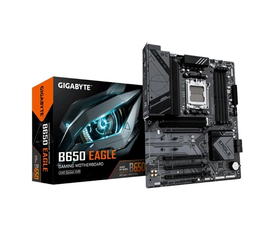 BAZAR - GIGABYTE MB Sc AM5 B650 EAGLE, AMD B650, 4xDDR5, 1xDP, 1xHDMI - Poškozený obal (Komplet)