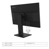 LENOVO LCD E27Q-40 - 27",IPS,16:9,2560x1440,100Hz,350cd/m2,1500:1,4ms(GtG),VGA,DP,2x HDMI (TMDS),USB Hub,Pivot