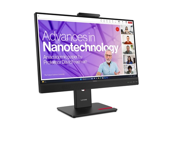 LENOVO LCD T24-4v - 23.8",IPS,16:9,1920x1080,120Hz,1500:1,4ms(GtG),VGA,HDMI,DP,USB Hub,cam,Pivot