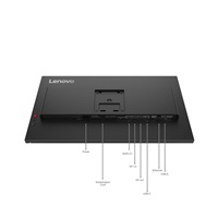 LENOVO LCD T27QD-40+MC60 - 27",IPS,16:9,2560x1440,120Hz,350cd,1500:1,4ms,HDMI,DP,DPout,DC,USBHub,USB-C(96W PD),RJ45,Pivo