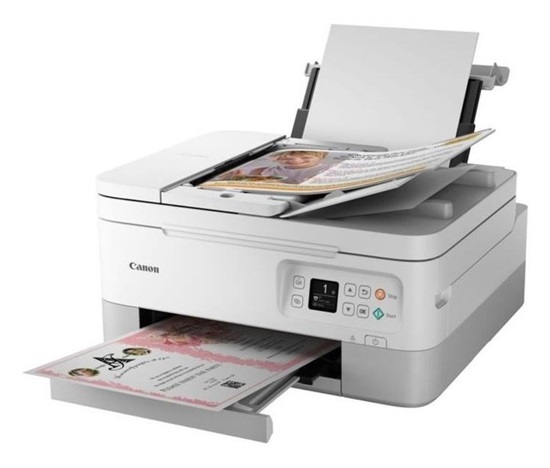 BAZAR -Canon PIXMA Tiskárna TS7451i white - barevná, MF (tisk,kopírka,sken,cloud)- Poškodený obal - komplet