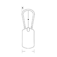 Master Lock SET Visací zámek pro zavazadla  ( balení / 6 blistrů)