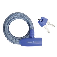 Master Lock Spirálový zámek na kolo  8212EURDPRO - 1,8m - modrý
