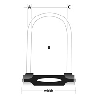 Master Lock Zámek na kolo  8195EURDPROCOLR - 210mm