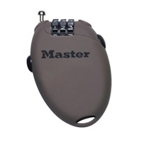 Master Lock Zatahovací kabelový zámek 4603EURD  - hnědý