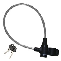 Master Lock Ocelové lanko na kolo  8269EURDPRO_65cm, průhledné