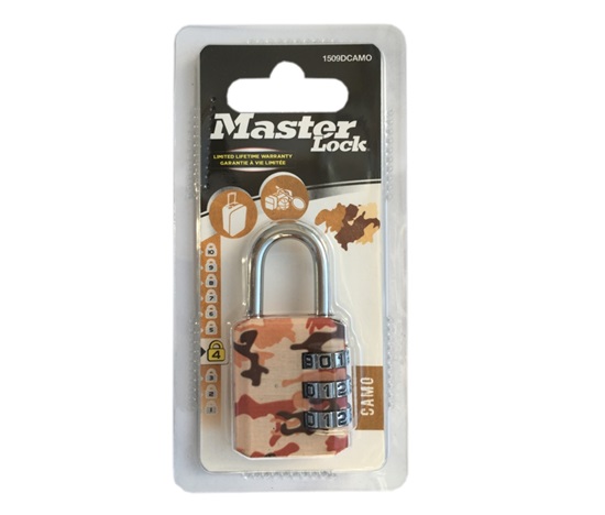 Master Lock Kombinační visací zámek  1509EURDCAMO - 30mm