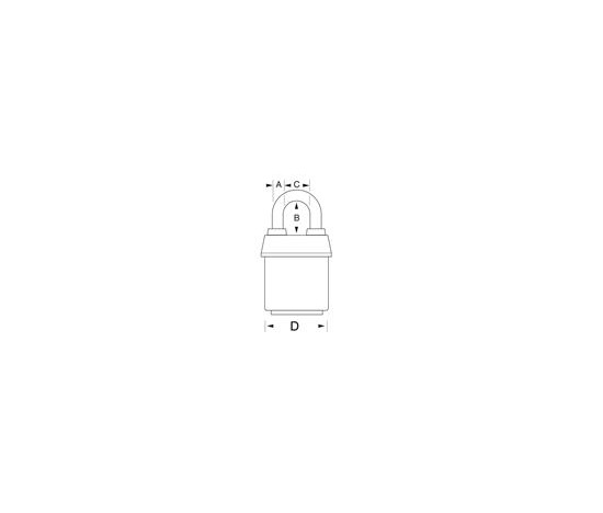 Master Lock Visací zámek  PRO se zapuštěným třmenem - 54mm