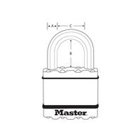 Master Lock Mosazný visací zámek -  Excell - 45mm (2 ks / blistr)