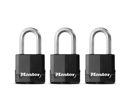 Master Lock Visací zámek z vrstvené oceli -  Excell - 48mm (3 ks / blistr)