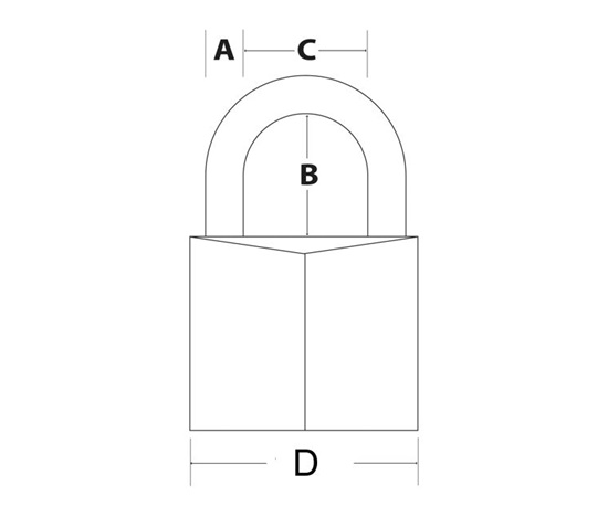 Master Lock Visací zámek  z pevného hliníku 9150EURDBLK - 50mm