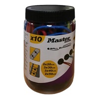 Master Lock Upínací gumy s kuličkami  (10 ks / balení)