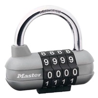 Master Lock Kombinační visací zámek horizontální 1520EURD -  - šedý