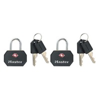 Master Lock Visací zámek  TSA - černý (2 ks / blistr)