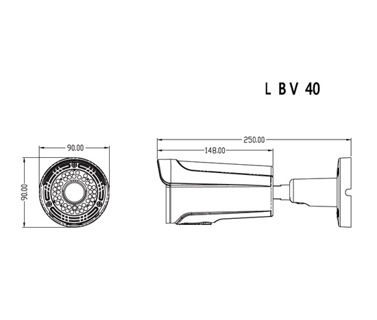 Veria AHD bullet kamera  LBV40AD400V-L