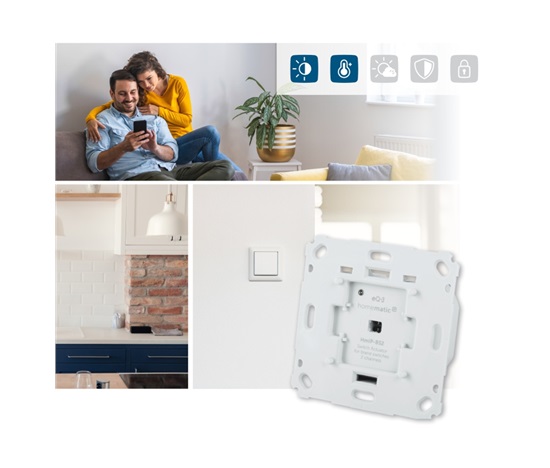 Homematic IP  Spínací akční člen dvoukanálový - 6A, zápustná montáž - HmIP-BS2