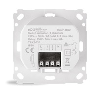 Homematic IP  Spínací akční člen dvoukanálový - 6A, zápustná montáž - HmIP-BS2