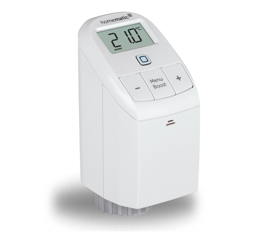 Homematic IP  Termostatická hlavice Basic (UK) - HmIP-eTRV-B-UK - Obrácený displej pro horizontální čtení