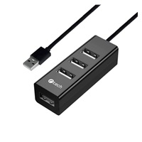 C-TECH USB Hub UHB-U2, 4x USB, černá