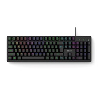 C-TECH Klávesnice Riven, Drátová USB, černá