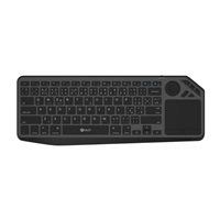 C-TECH Klávesnice WLTK-02, Bezdrátová, Touchpad, černá