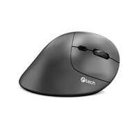 C-TECH Myš VEM-12, Vertikální, Bezdrátová, černá